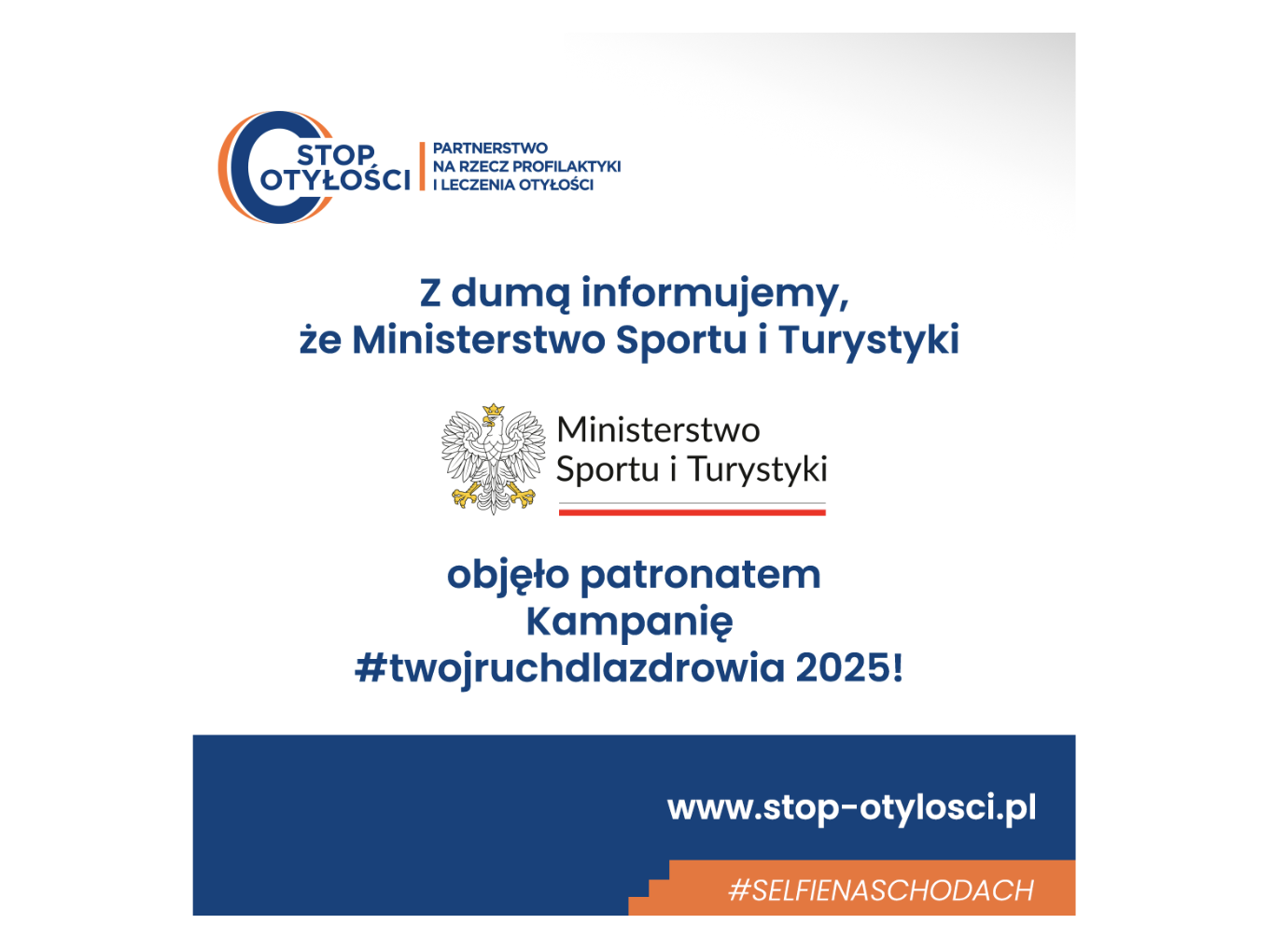 Patronat MSiT nad kampanią #twojruchdlazdrowia
